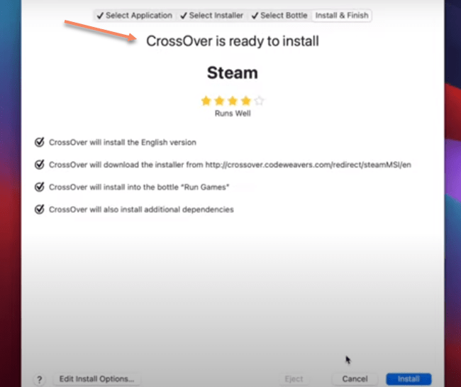 How to install Steam on Mac